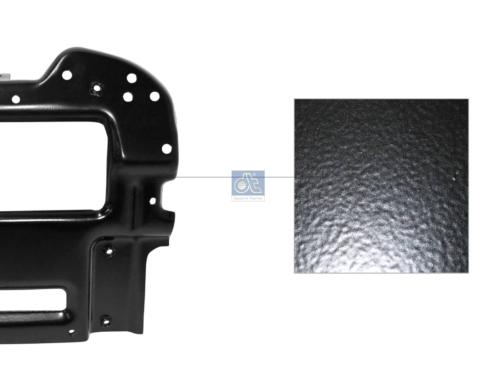 DT Spare Parts 1.23602 Bracket, bumper, left