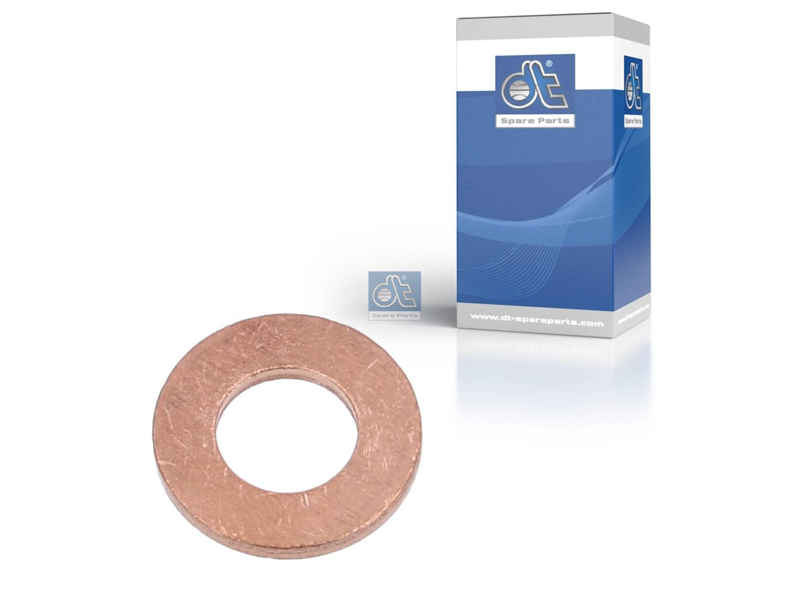 DT Spare Parts 1.24025 Copper washer, d: 10 mm, D: 20 mm, S: 2 mm