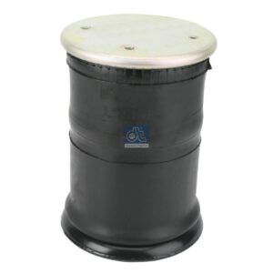 DT Spare Parts 1.25066 Air spring, with steel piston, D: 227 mm, Dmax: 320 mm, M10 x 1,5, M12 x 1,75, L: 590 mm