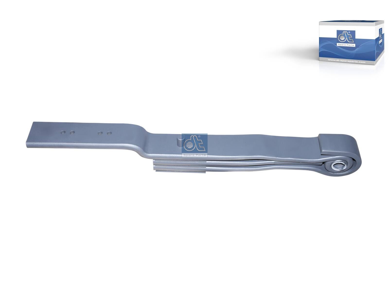 DT Spare Parts 1.25144 Leaf spring, L: 875 mm, W: 90 mm, H: 78 mm, 4x22