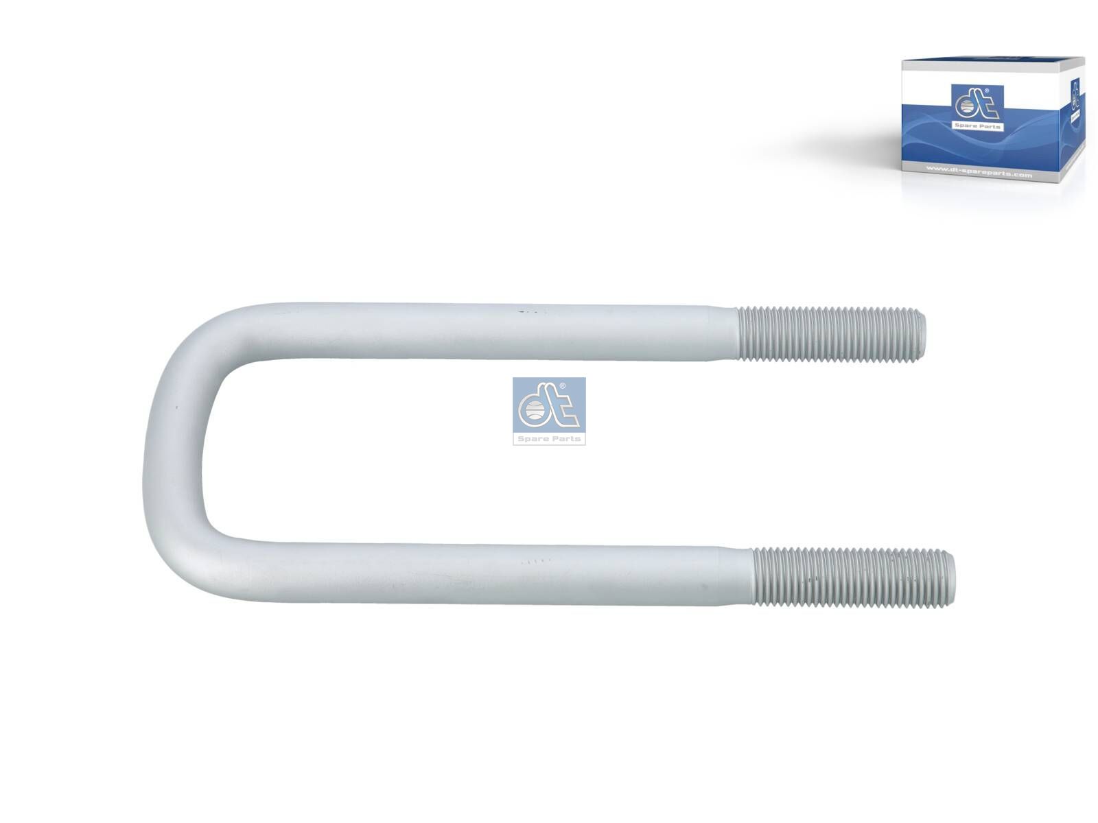DT Spare Parts 1.25367 U-bolt, surface: geomet, r: 15 mm, R: 119 mm, M22 x 2,5, LTh: 70 mm, L: 270 mm, w: 93 mm