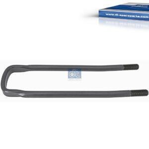 DT Spare Parts 1.25418 U-bolt, r: 15 mm, R: 130 mm, M22 x 2,5, LTh: 55 mm, L1: 460 mm, L2: 348 mm, w: 92 mm, 10.9