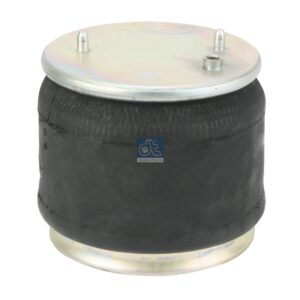 DT Spare Parts 1.25667 Air spring, with steel piston, D: 229 mm, Dmax: 300 mm, M14 x 1,5, L: 255 mm