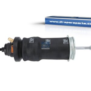 DT Spare Parts 1.25699 Cabin shock absorber, with air bellow, D1: 43.6 mm, D2: 12 mm, M12 x 1,75, M16 x 2, Lmin: 202 mm, Lmax: 305 mm