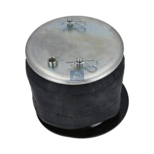 DT Spare Parts 1.25875 Air spring, with steel piston, D: 229 mm, Dmax: 260 mm, M16 x 1,5, L: 255 mm
