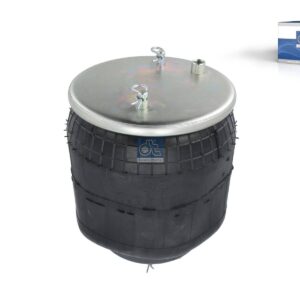 DT Spare Parts 1.25889 Air spring, with steel piston, D: 229 mm, Dmax: 305 mm, M16 x 1,5, L: 290 mm