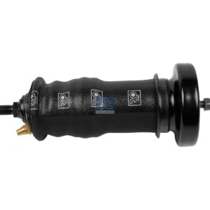 DT Spare Parts 1.25970 Cabin shock absorber, with air bellow, D1: 44.6 mm, D2: 12.5 mm, M12 x 1,75, M16 x 2, Lmin: 207 mm, Lmax: 301 mm