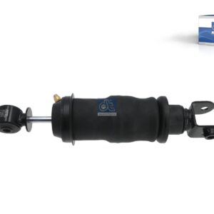 DT Spare Parts 1.25977 Cabin shock absorber, with air bellow, D1: 43.6 mm, D2: 13 mm, b: 14 mm, M14 x 2, Lmin: 285 mm, Lmax: 382 mm