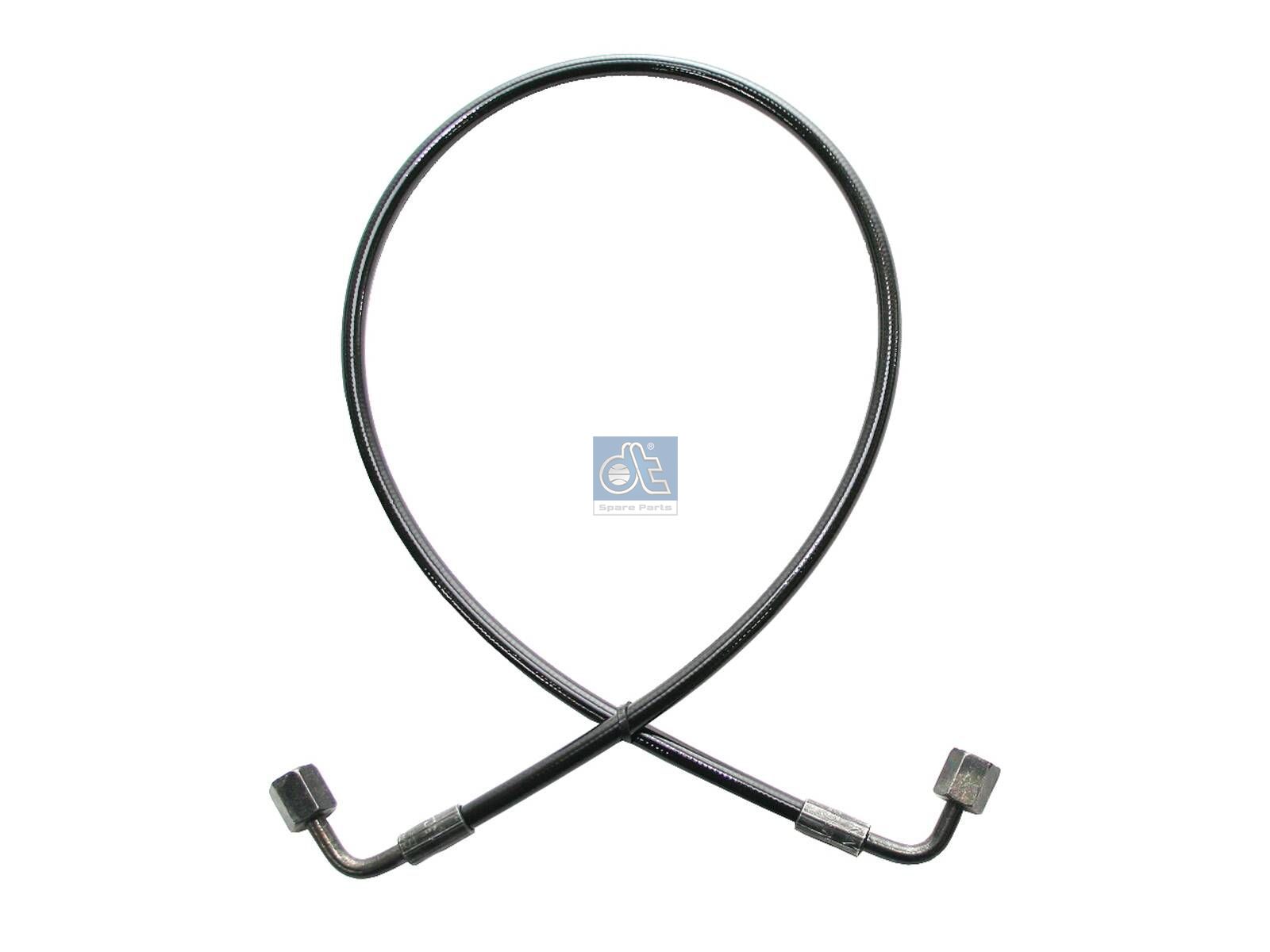 DT Spare Parts 1.28133 Hose line, cabin tilt, D: 9.2 mm, M12 x 1,5, M12 x 1,5, L: 780 mm, L1: 780 mm, 250 bar