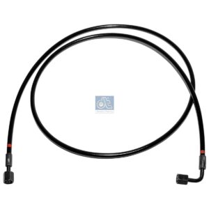 DT Spare Parts 1.28134 Hose line, cabin tilt, D: 8.5 mm, M12 x 1,5, L: 1500 mm, L1: 2961 mm, 362 bar