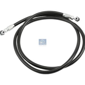 DT Spare Parts 1.28135 Hose line, cabin tilt, D: 5.9 mm, M14 x 1,5, M14 x 1,5, L: 1385 mm, L1: 1450 mm, 287 bar
