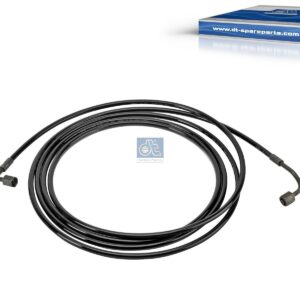 DT Spare Parts 1.28152 Hose line, cabin tilt, D: 8.3 mm, M12 x 1,5, M12 x 1,5, L: 3780 mm, L1: 3750 mm, 400 bar