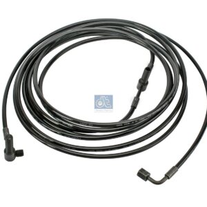DT Spare Parts 1.28153 Hose line, cabin tilt, D: 8.5 mm, M12 x 1,5, M12 x 1,5, L: 6490 mm, L1: 6439 mm, 362 bar