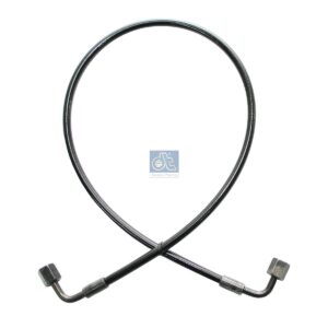 DT Spare Parts 1.28157 Hose line, cabin tilt, D: 9.2 mm, M12 x 1,5, M12 x 1,5, L: 765 mm, L1: 765 mm, 250 bar