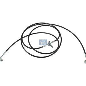 DT Spare Parts 1.28158 Hose line, cabin tilt, D: 8.5 mm, M12 x 1,5, M14 x 1,5, L: 3450 mm, L1: 3445 mm, 420 bar