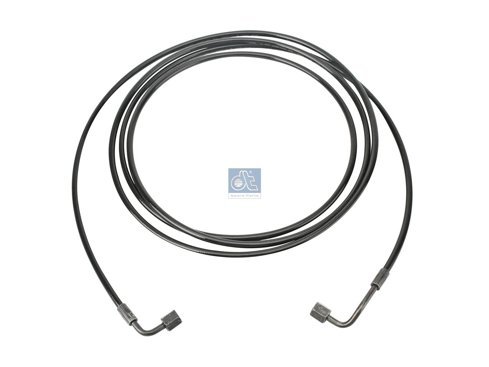 DT Spare Parts 1.28160 Hose line, cabin tilt, D: 8.3 mm, M12 x 1,5, M12 x 1,5, L: 3435 mm, L1: 3450 mm, 400 bar