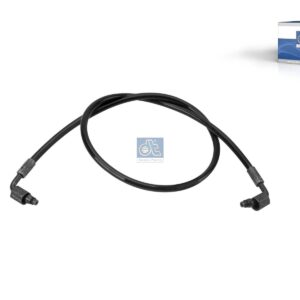 DT Spare Parts 1.28169 Hose line, cabin tilt, D: 9.2 mm, M12 x 1,5, M12 x 1,5, L: 810 mm, L1: 810 mm, 250 bar
