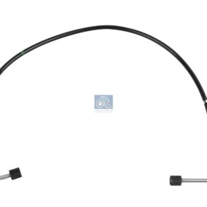 DT Spare Parts 1.28182 Hose line, cabin tilt, D: 8.5 mm, M12 x 1,5, M12 x 1,5, L1: 740 mm, 420 bar