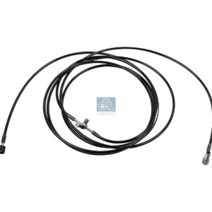 DT Spare Parts 1.28183 Hose line, cabin tilt, M12 x 1,5, M14 x 1,5, L1: 3745 mm, L2: 1815 mm, L3: 5588 mm, 420 bar
