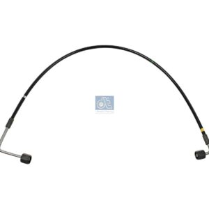 DT Spare Parts 1.28184 Hose line, cabin tilt, D: 8.5 mm, M12 x 1,5, M12 x 1,5, L1: 740 mm, 420 bar