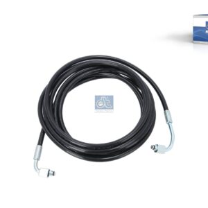 DT Spare Parts 1.28192 Hose line, cabin tilt, D: 8.3 mm, M12 x 1,5, M12 x 1,5, L: 4320 mm, L1: 4300 mm, 400 bar