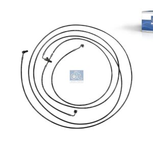 DT Spare Parts 1.28193 Hose line, cabin tilt, D: 8.5 mm, M14 x 1,5, M12 x 1,5, L1: 1970 mm, 420 bar