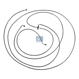 DT Spare Parts 1.28194 Hose line, cabin tilt, M14 x 1,5, L1: 2020 mm, L2: 1420 mm, L3: 4435 mm, 420 bar