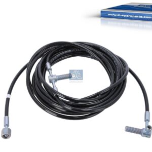 DT Spare Parts 1.28218 Hose line, cabin tilt, D: 8.5 mm, M12 x 1,5, M14 x 1,5, L: 6775 mm, L1: 2690 mm, L2: 4090 mm, 420 bar