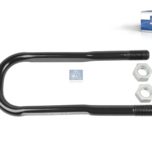 DT Spare Parts 1.32580 U-bolt-kit, r: 40 mm, M24 x 3, LTh: 40 mm, L1: 308 mm, L2: 138 mm, L3: 125 mm, w: 105 mm, S: 22 mm