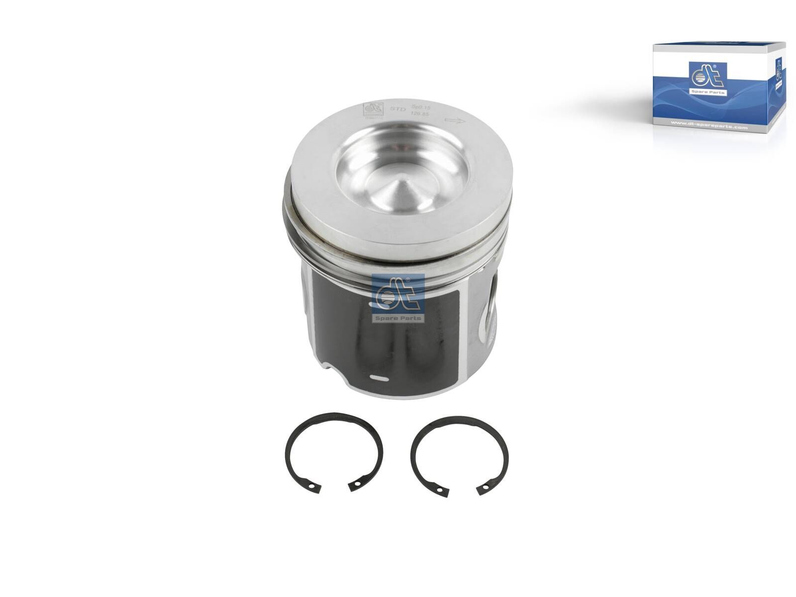 DT Spare Parts 1.33160 Piston, complete with rings, D: 127 mm, L: 136 mm