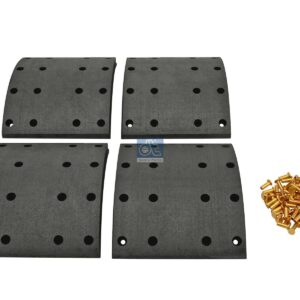 DT Spare Parts 1.35007 Drum brake lining kit, axle kit, W: 254 mm, S: 19 mm