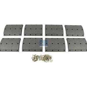 DT Spare Parts 1.35050 Drum brake lining kit, axle kit, W: 254 mm, S: 19 mm