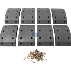 DT Spare Parts 1.35051 Drum brake lining kit, axle kit, W: 127 mm, S: 19 mm
