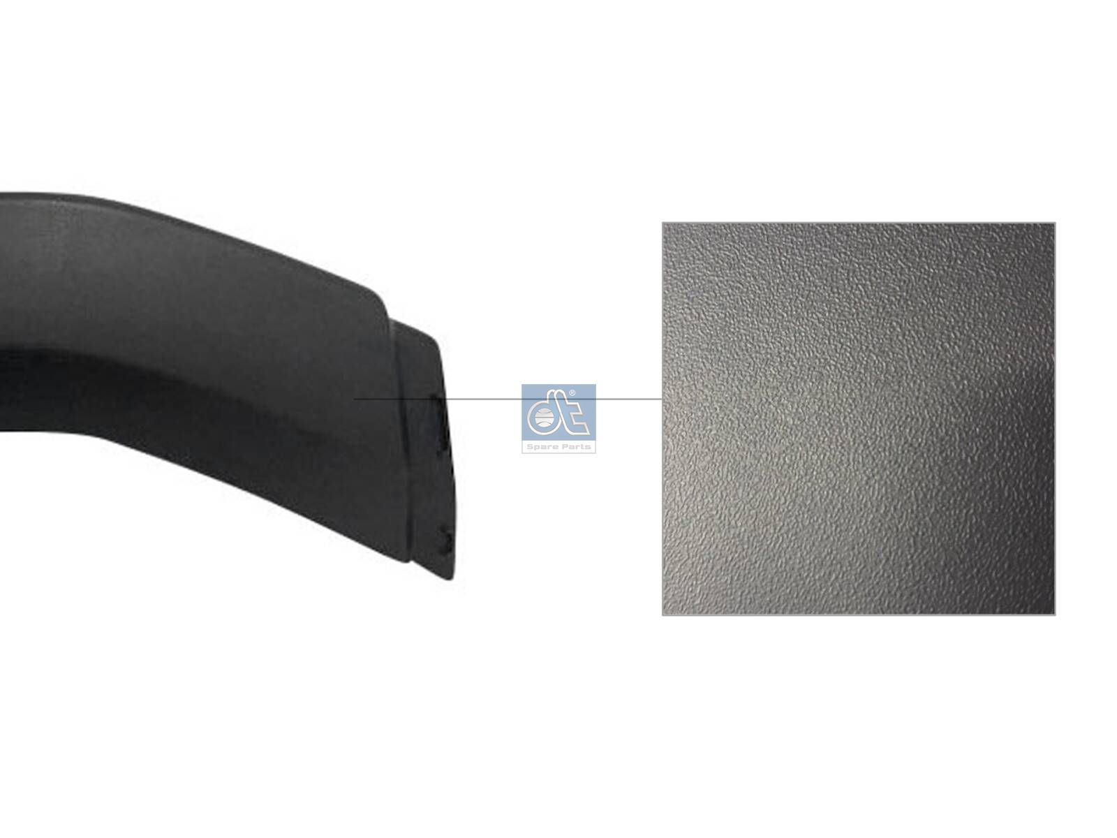DT Spare Parts 1.52765 Fender cover, lateral, rear, right