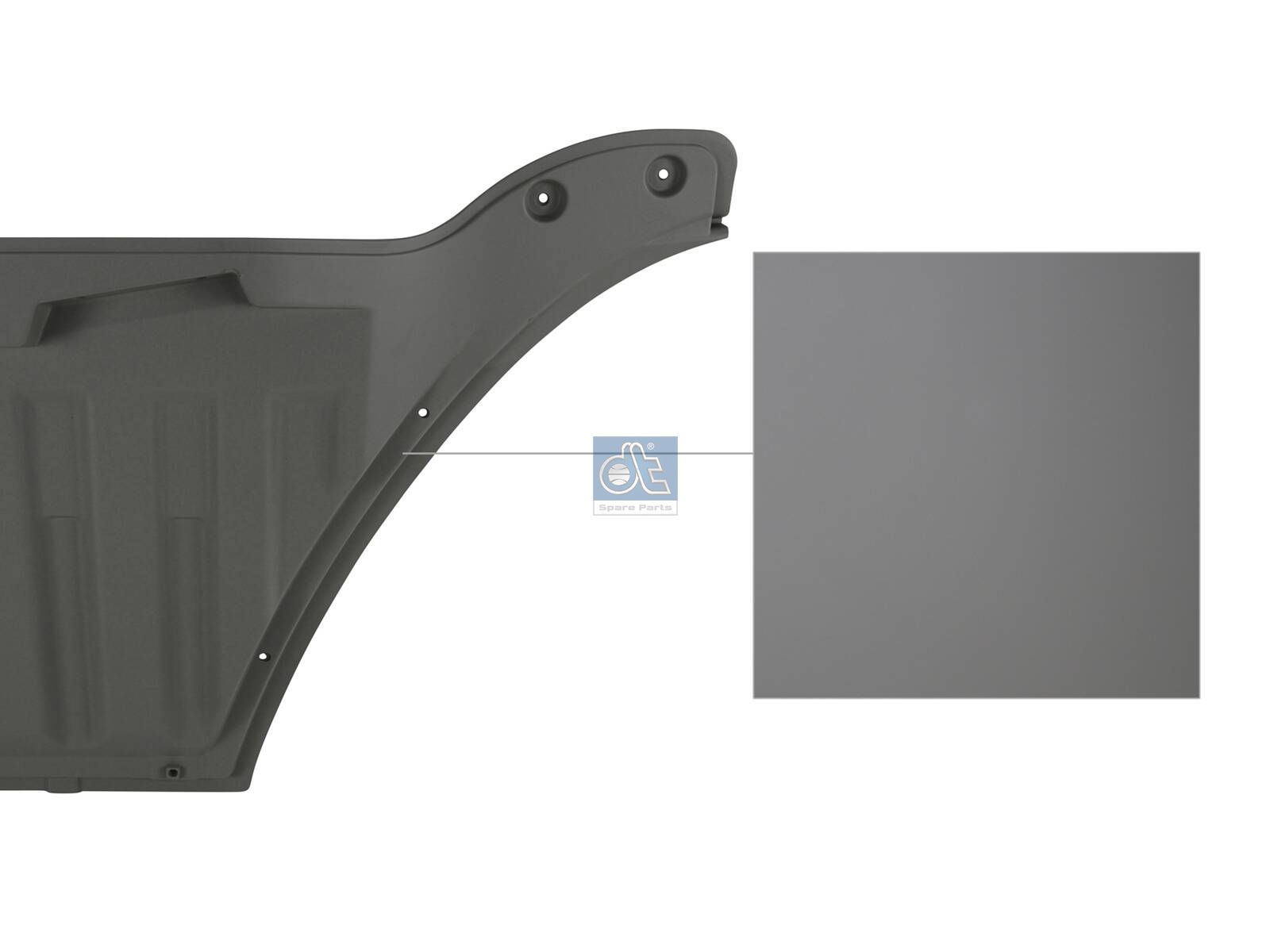 DT Spare Parts 24.00037 Door extension, right