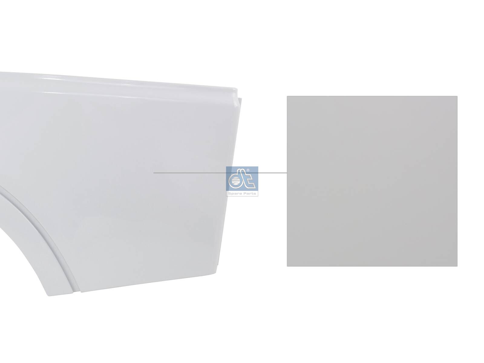 DT Spare Parts 24.00133 Fender extension, left