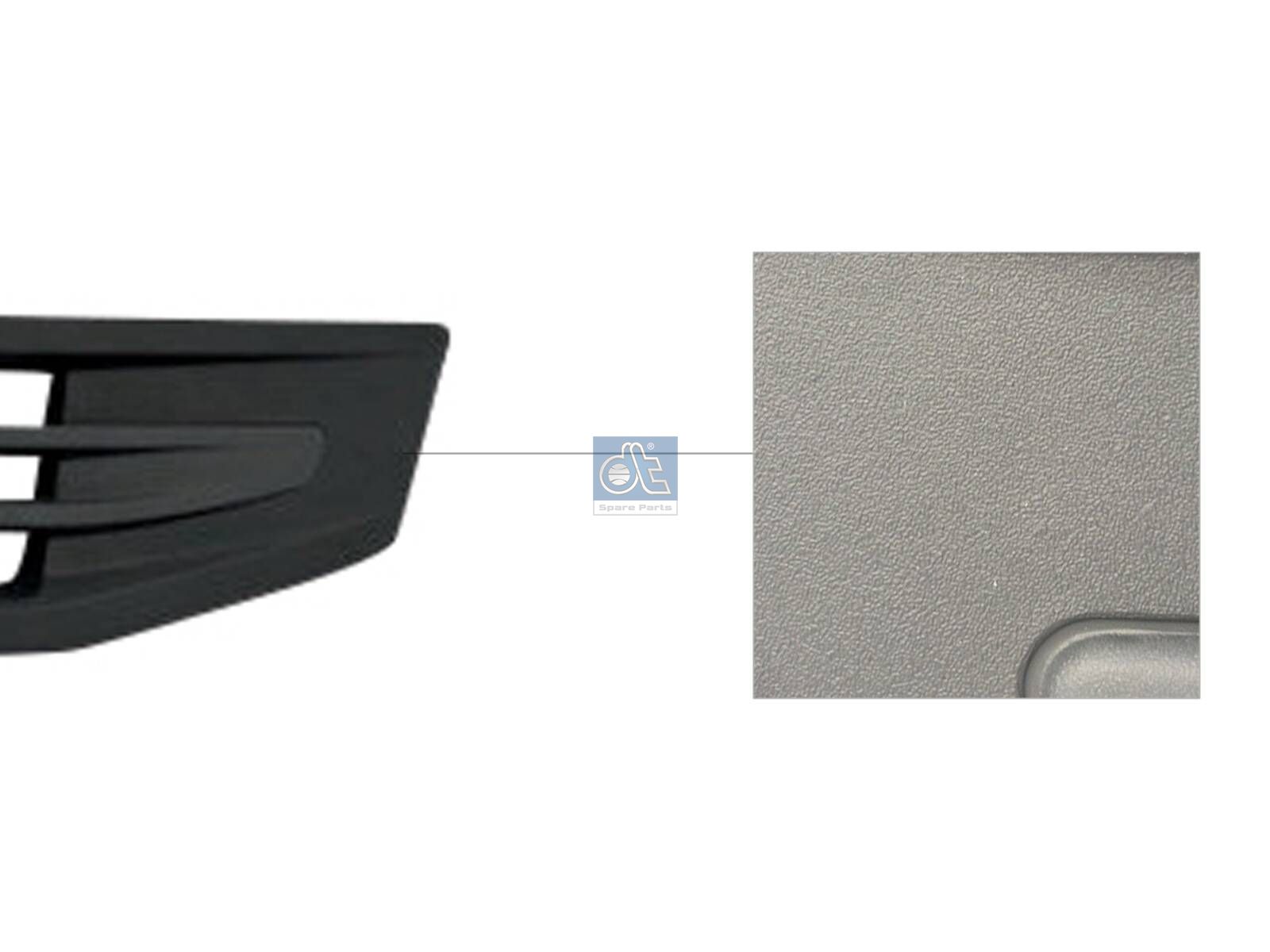 DT Spare Parts 2.00096 Front grill, lower, with bracket
