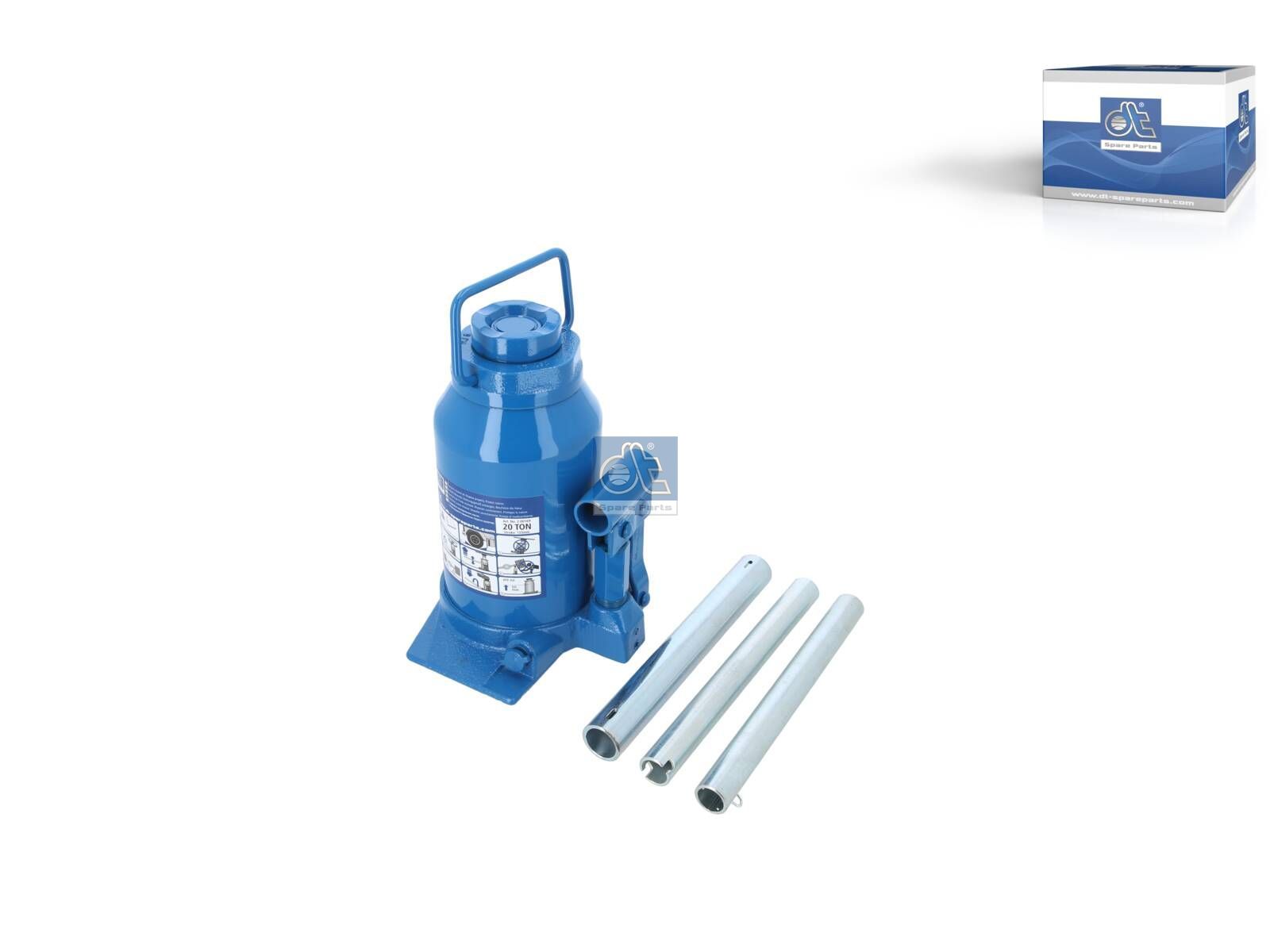 DT Spare Parts 2.00169 Hydraulic jack, H: 240 mm, Ls: 155 mm, 20 t