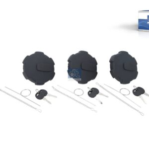 DT Spare Parts 2.00243 Filler cap kit, unventilated, lockable, D: 80 mm