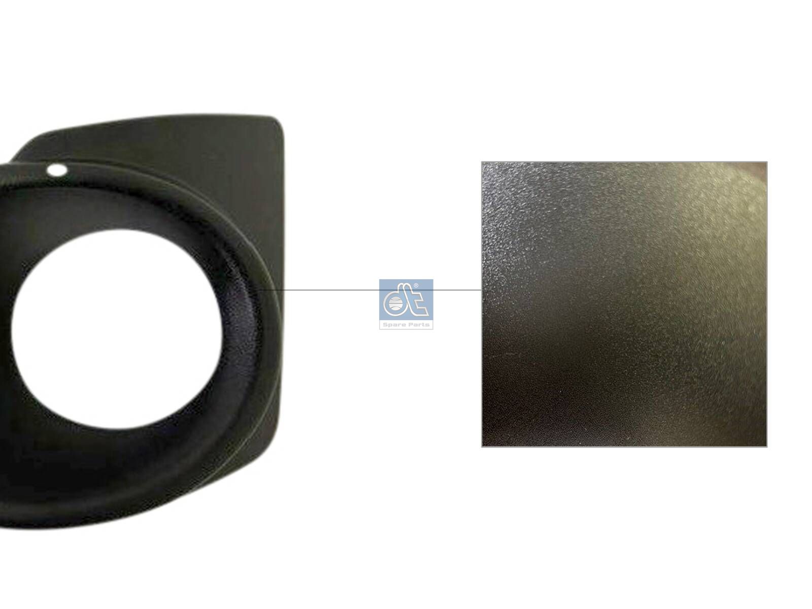 DT Spare Parts 2.00430 Cover, fog lamp, left