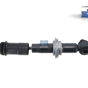 DT Spare Parts 2.00728 Cabin shock absorber, D: 41.5 mm, b: 14.2 mm, M12 x 1,75, Lmin: 221 mm, Lmax: 331 mm