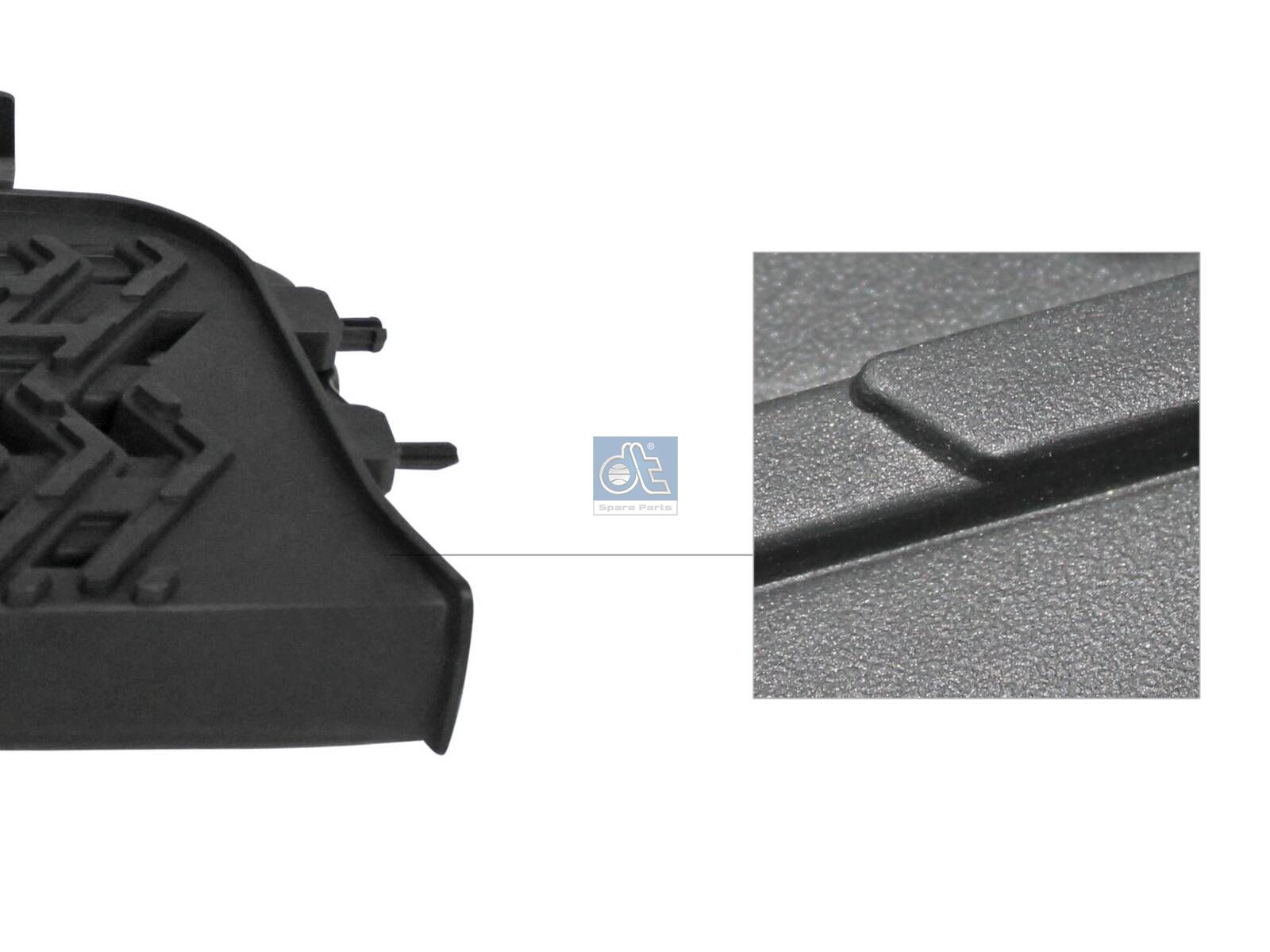 DT Spare Parts 2.01112 Step plate, right, upper, grey