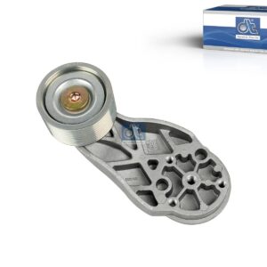 DT Spare Parts 2.15452 Tension roller, complete with bracket, D: 73 mm, W: 38.4 mm, 9 grooves
