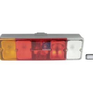 DT Spare Parts 2.24146 Tail lamp, left, L: 330 mm, H: 124 mm, T: 90 mm, R5W, 12/24 V