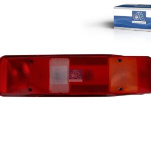 DT Spare Parts 2.24416 Tail lamp, right, 24 V, Lb: 152 mm, M8, LTh: 20 mm, L: 500 mm, H: 130 mm, T: 90 mm