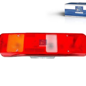 DT Spare Parts 2.24417 Tail lamp, left, with license plate lamp, 24 V, Lb: 152 mm, M8, LTh: 20 mm, L: 500 mm, H: 130 mm, T: 90 mm