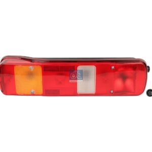 DT Spare Parts 2.24418 Tail lamp, left, 24 V, Lb: 152 mm, M8, LTh: 20 mm, L: 500 mm, H: 130 mm, T: 90 mm
