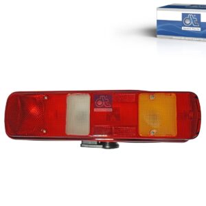 DT Spare Parts 2.24419 Tail lamp, right, with reverse alarm, 24 V, Lb: 152 mm, M8, LTh: 20 mm, L: 500 mm, H: 130 mm, T: 90 mm