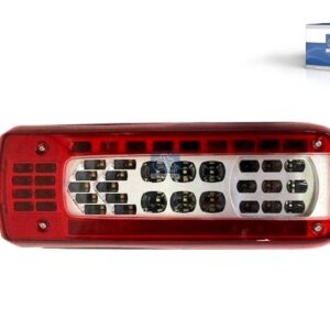 DT Spare Parts 2.24516SP Tail lamp, left, with license plate lamp, Lb: 160 mm, L: 357 mm, H: 130 mm, T: 86 mm