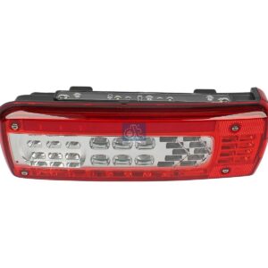 DT Spare Parts 2.24516 Tail lamp, left, with license plate lamp, Lb: 160 mm, L: 357 mm, H: 130 mm, T: 86 mm